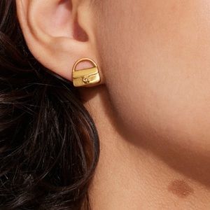 Coach signature tabby earrings